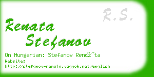 renata stefanov business card